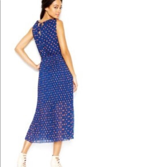 Maison Jules heart print pleated midi dress‎ XL NWT - Picture 2 of 6